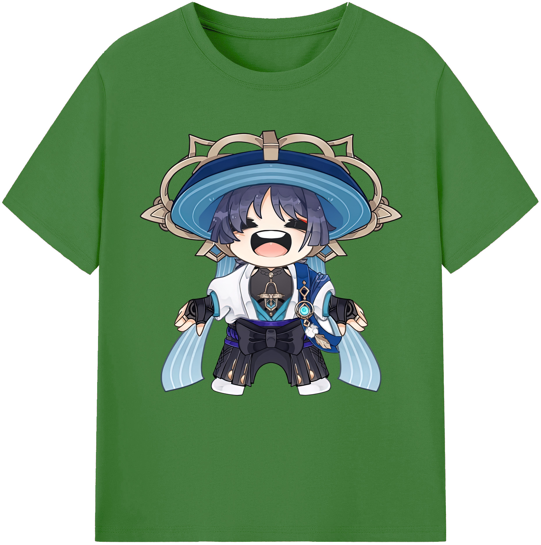 げんし神 さんペい genshin Sanpei レディースカジュアルプリントTシャツ（綿100％）